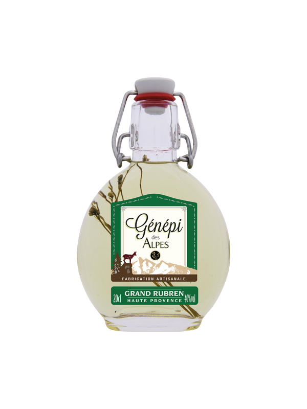 Flask of Genepi made with the waters of the Mont Blanc - Products of the  Mont Blanc - Cherry-rocher